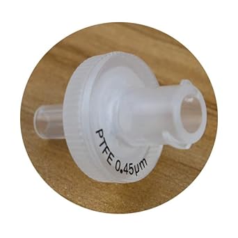 LABLPSAI PTFE Syringe Filter 13mm Diameter 0.45um Pore Size, Hydrophobic, 100Pcs