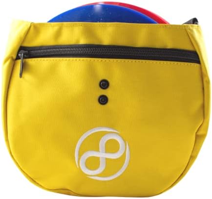 Infinite Discs Easy Bag - Disc Golf Starter Bag, Storage for 10 Discs (Yellow)