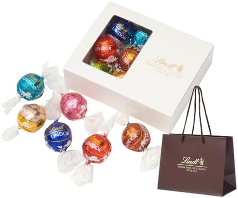（02:00時点） 【Lindt公式】リンツ Lindt チョコレート リンドール ミニテイスティングセット ピック&ミックス クリスマス 10個入 推し活 ギフト 手提げ袋付き ショッピングバッグS付
