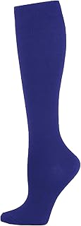 Compression Stockings for Women and Men Solid Color Knee High Sports Support Socks for Nurses Running Hiking