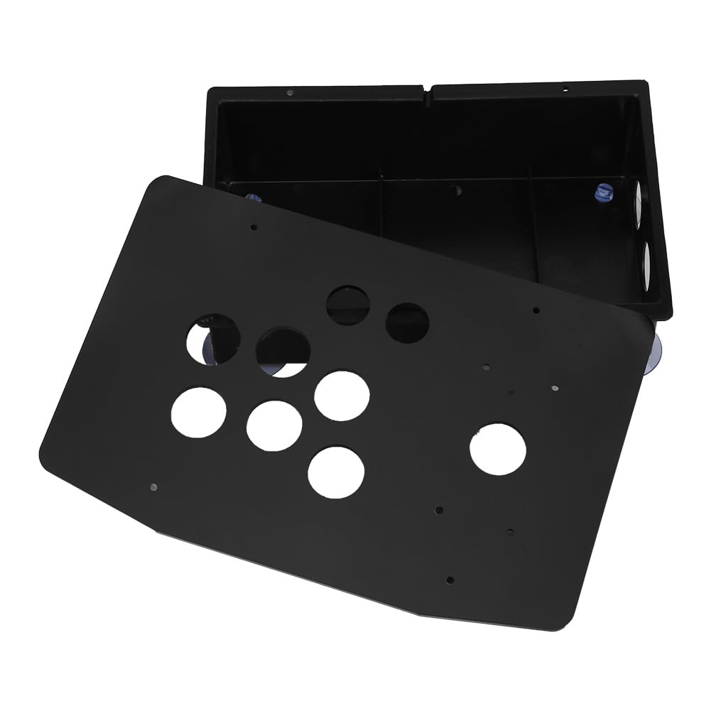 Lazmin112 Joystick Pannello Acrilico, Pannello Acrilico Nero Fai-da-Te e Set di Ricambio per custodie inclinate per Gioco