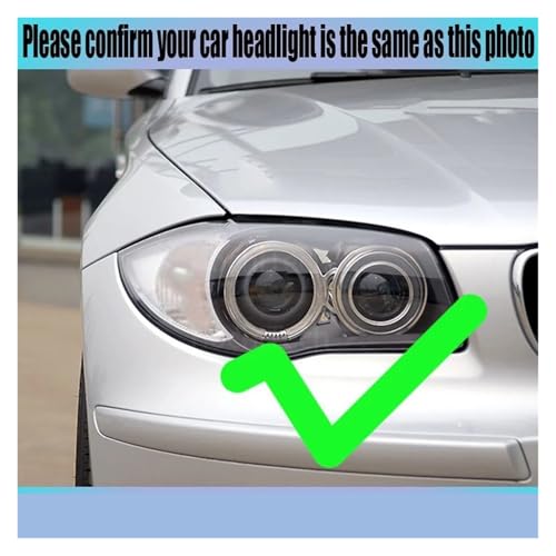 Ojos de Ángel LED BMW Serie 1 Kit Luces de Faro Blanco Algodón E81 E82 E87 E88 2004-2012 2