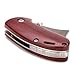 Samior CDT20 Small Cleaver Chopping Knife, 2 inch D2 Blade with Dual Thumb Studs, Rosewood Handle with Liner Lock, Compact Folding Pocket EDC Knives