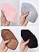 5/10/20Pcs Crystal Soft Square Makeup Remover Reusable Face Cleansing Pad for All Skin Types(Black,20pcs)