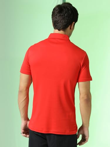 Image of Men's Solid Polo Collar Casual T-Shirt with Pocket | Cotton Polo Collar Half Sleeves Solid T-Shirt | Slim Fit Polos