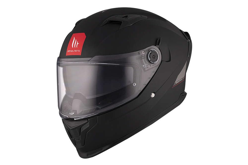 MT HELMETS Braker SV, Casco Moto Integral Deportivo, Visor Solar Retráctil, Pantalla de Extracción Rápida Patentada, Spoiler Aerodinámico y Preparado Intercomunicador UCS, Homologado ECE 22.06 & DOT