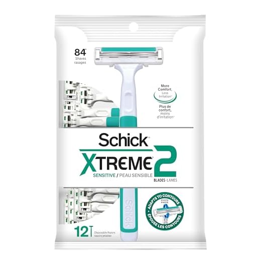 Schick Xtreme Lot de 12 rasoirs jetables pour homme 2 lames