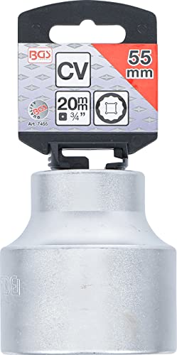 BGS 7455 | Socket, 12-point | 20 mm (3/4") Drive | 55 mm 4 BGS 7455 | Socket, 12-point | 20 mm (3/4") Drive | 55 mm - Image 4