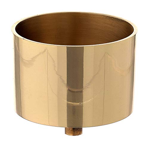 Golden Brass Candle casing, 8 cm