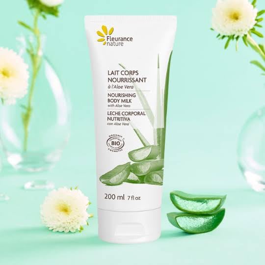 Leche corporal Fleurance Nature aloe vera contra la piel seca pack duplo