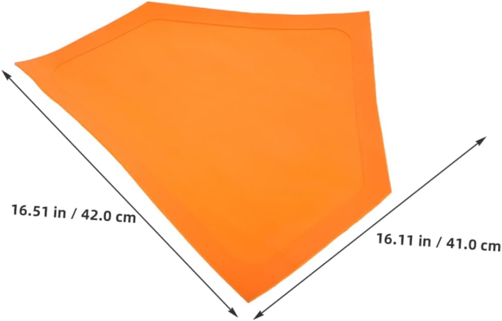 2pcs Flat Disc Baseball Home Plate Portable Softball Marker for Batting Pitching Practice Gym Teachers Tool