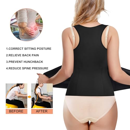 jinyudao Colete modelr de cintura para mulheres, espalho modelr de corpo emagrecedor, controle de ba