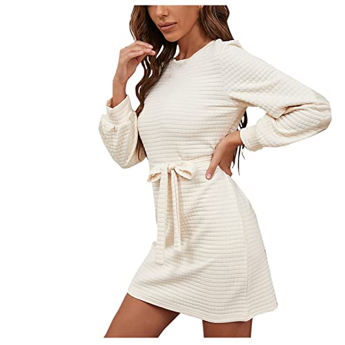 Vestido cáqui de pijama para meninas adolescentes manga longa 2023 renda gola V Lounge Waffle Camise