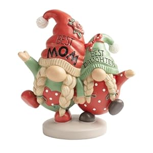 from Daughter, Resin Gnome Small Figurines Decor Table Centerpiece Tiered Tray Office Indoor Home Decorations Best Mom Ever Birthday Gifts