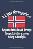  Notizbuch Norwegen Fieber: Liniertes Notizbuch 6x9 (ca. DIN A5, 15 x 23 cm) 120 Seiten, mattes Softcover
