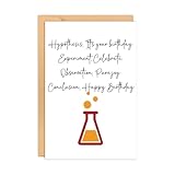 Sudaporn Funny Chemistry Science Birthday Cards for Scientist Biologist Chemist Happy Birthday Gifts for Women...