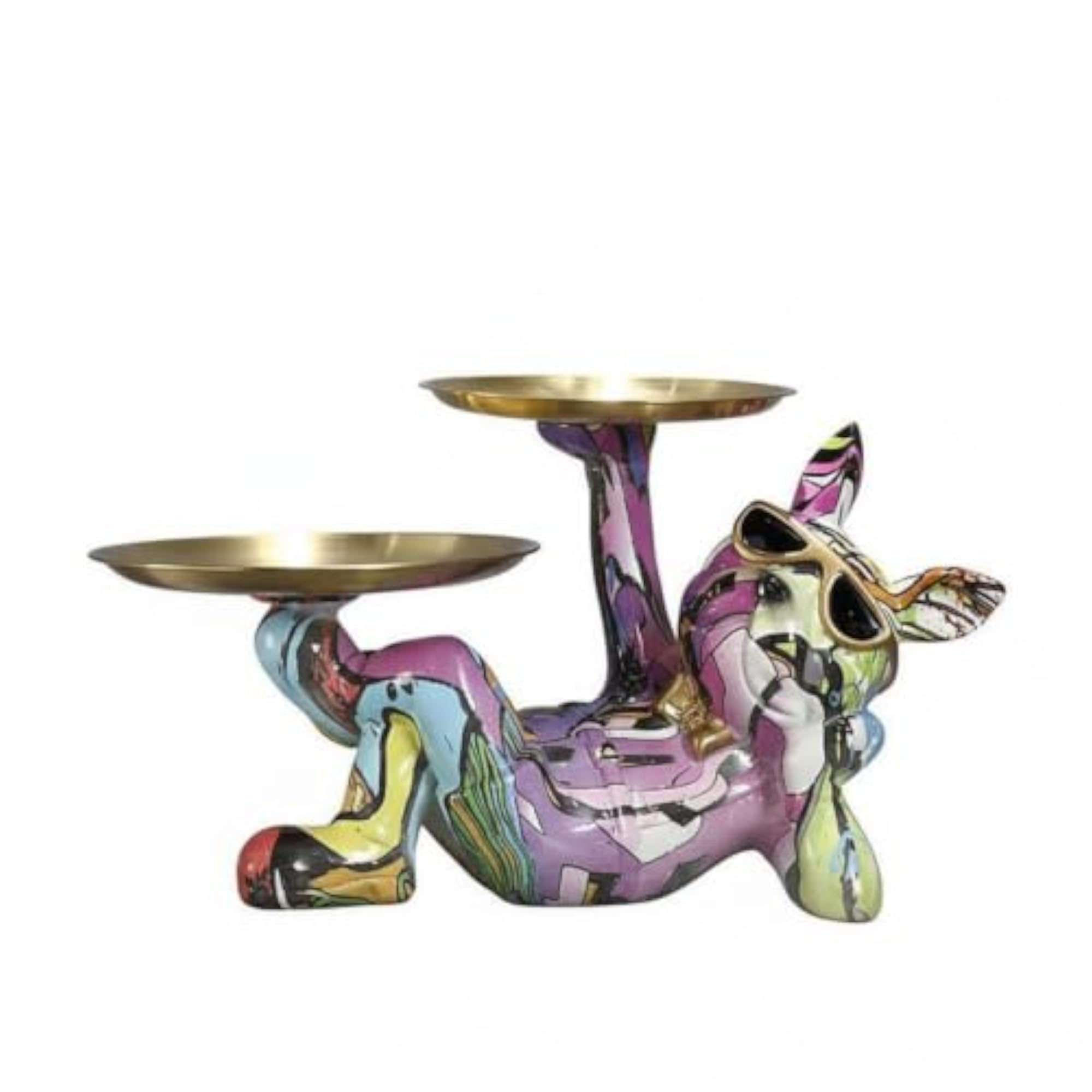 French Canine Statue Tray for Multi-Functional Use