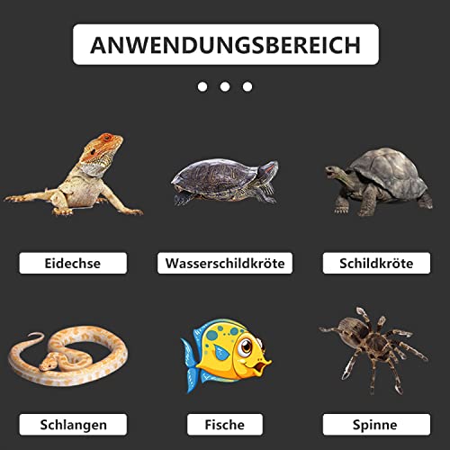 2pcs Heizkissen für Glasbehälter, Aquarienheizkissen, verstellbares Heizkissen für Reptilien mit Temperaturregelung für Reptilien, Schlangen, Spinnen, Raupen, Eidechsen, Geckos (7W)