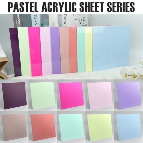 Image of 2-Pack Pistachio Green Cell Cast Acrylic Sheets, 11.8x15.7 x 1 /8 in | Pastel Color, Glossy /Matte Finish for Laser Cutting, Engraving & DIY Crafts