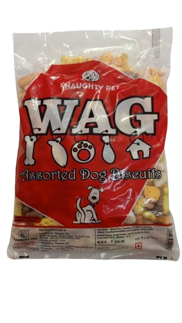 Naughty PET Wag Biscuits (Mix Flavour Non Veg) 800gram (Pack of 2) (B0CW9RFR71) Amazon Price History, Amazon Price Tracker