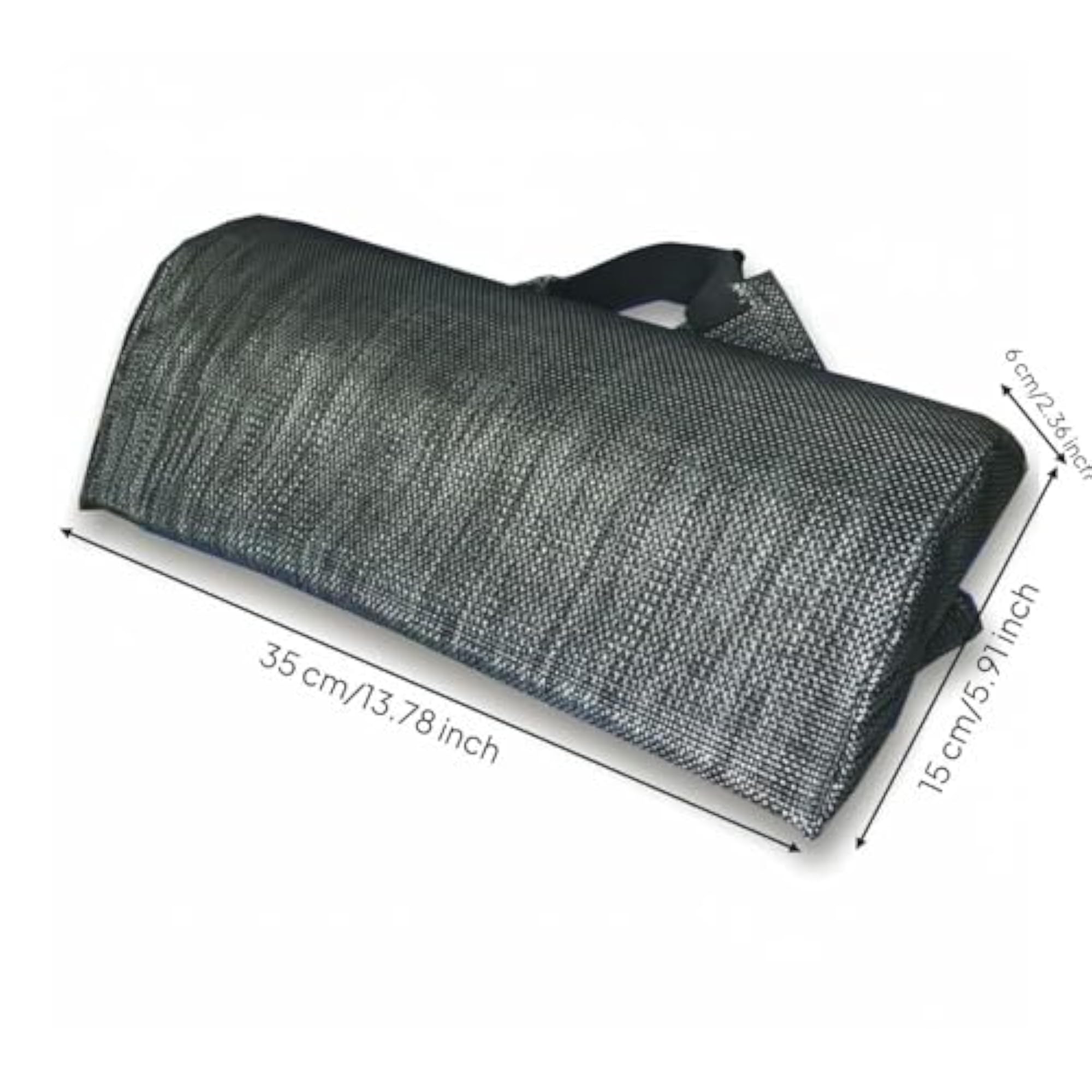 Woven-Textured Cushion Pillow, Folding Sponge-Filled Design