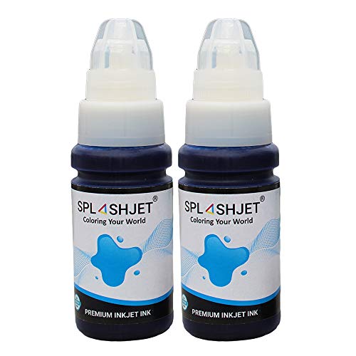 Image of Splashjet 790 Compatible Refill Ink for Canon Pixma G2010, G2000, G1010, G1000, G6070, G5070, GM2070, G3010 Printer - 790 Ink Bottle for Canon Inktank Printer (70gm x 2 Cyan) Ink Bottle - 501681