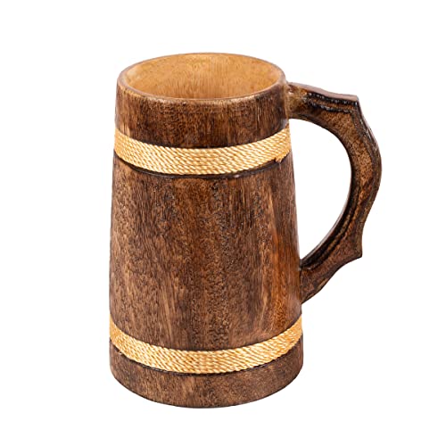 15. A Natural Wooden Beer Mug