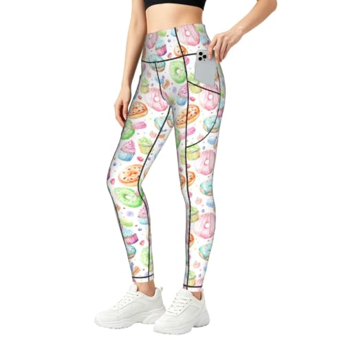 Pantalones de yoga anti-transparencias leggings de entrenamiento elásticos ajustados con bolsillo