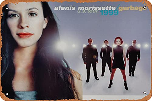 Muzuputs Alanis Morissette Poster 12 X 8 Inches Vintage Retro Metal Tin Sign Art Decor