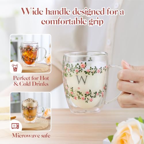 Vaso de Vidrio Doble Pared 12oz para Mujer miniatura 7