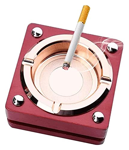 Sculpture de bureau Cendrier rond respectueux de la maison en plastique portable et résistant à la chaleur résistant à la chaleur et à la fumée Statue Sculpture Statuette cadeau