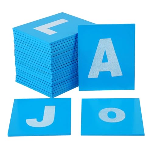 Luwecf Letras de Papel de Lija Montessori Letras del Alfabeto Montessori para Niños de 1, 2 Y 3 años