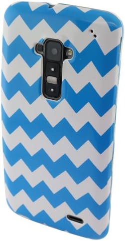 LG G Flex LS995 Light Blue/ White Zig Zag Cover