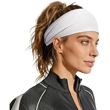 ROCKTAKIN Premium Sports Headbands for Men Wide Non-Slip Moisture Wicking Sweatband for Running Cycling Yoga Baseball Athletic Headband