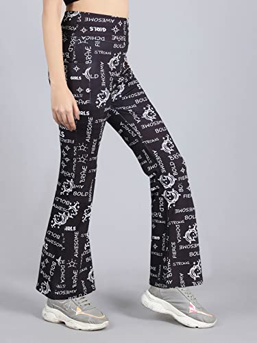Image of D'Chica Printed Skirted Leggings, High Rise Active Skirt with Pockets & Attached Leggings, Women Flared Skirt Leggings for Sports, Yoga, Fitness, Cycling, Running, Gym, Exercise, and Cardio