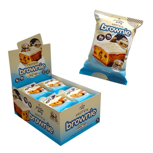 Image of Prime Bites High Protein Brownie Snack, Low Carb, Cookies & Cream 12ct