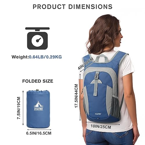 G4Free 12L Foldable Hiking Backpack Lightweight Small Travel Rucksack for Outdoor Walking Casual Unisex Bag - Image 2