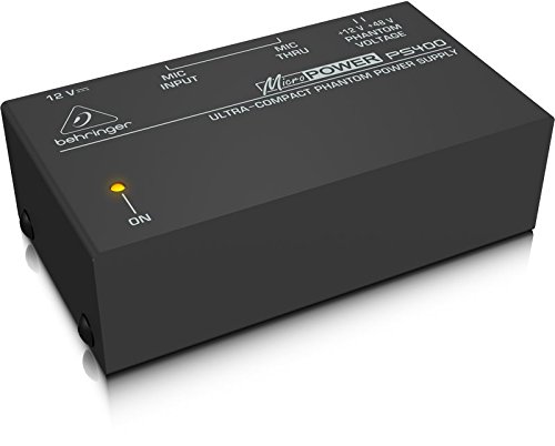 Behringer PS400 alimentatore phantom +12v/+48v ultra compatto per microfoni a condensatore