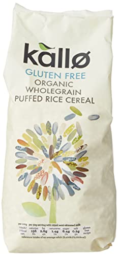Kallo Organic Puffed Rice Cereal, 225g