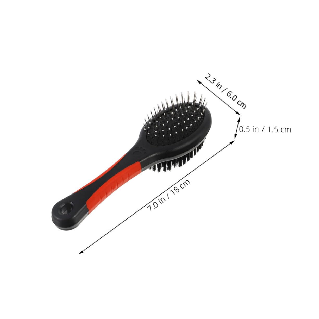 HANABASS Double-sided Pet Comb Stainless Steel Needle for Dogs Cats Birds Bathing Massaging Brush Random