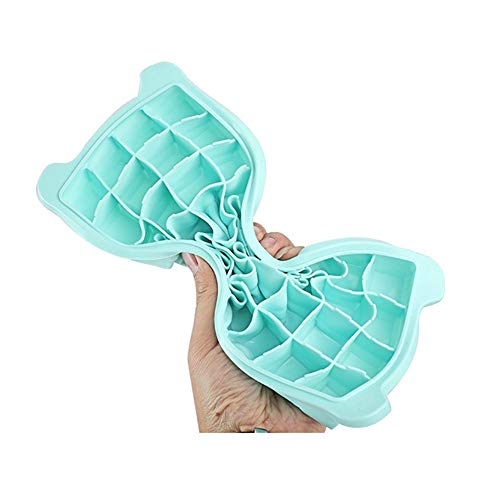 Molde para cubitos de hielo de silicona con tapa miniatura 7