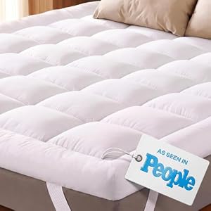 Cloud-Like Comfort Mattress Topper - Ultra Soft, Breathable Microfiber - 180x200cm, 800GSM Deep Pocket