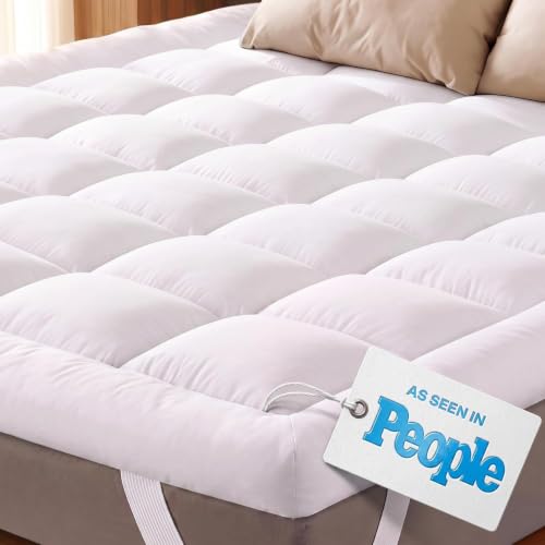 Cloud-Like Comfort Mattress Topper Ultra Soft - 135x190cm, 800GSM Deep Pocket