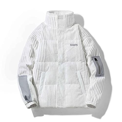 Herren Cordjacke Daunenjacke warme und dicke Daunenjacke mit gemischten...