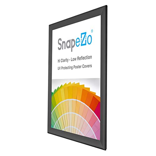 image for SnapeZo Poster Frame 30x40 Inches, WIDE Black 1.7 Inch Aluminum, Front