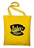 STYLETEX23 Luke's Stars Hollow Diner Cafe Canvas Tote Bag Unisex, gelb