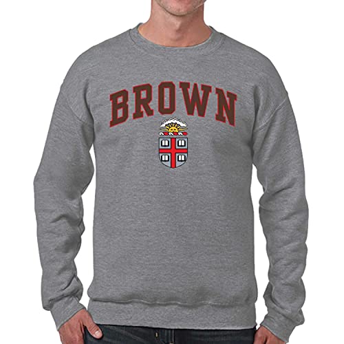 Campus ColorsCampus Colors Adult Arch & Logo Soft Style Gameday Crewneck Sweatshirt (Brown Bears - Gray, X-Large)