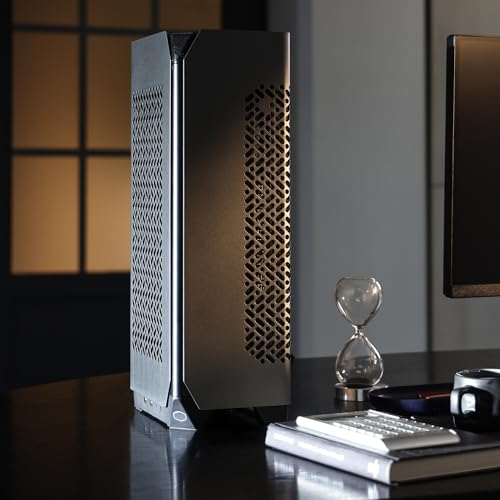 Cooler Master NCORE 100 Max Boîtier PC SFF Mini-ITX - Watercooling AIO, PSU SFX 850W Gold ATX 3.0, Panneaux en Aluminium, Installation Facile, Câble Riser PCIe 4.0 & Support GPU Vertical - Prise EU