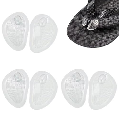 WUSJCOF - WUSJCOF 3 paires de coussinets en gel pour tongs, protège-orteils, orteils en gel de silicone Protections pour tongs, talons hauts et sandales, pour réduire les frottements et prévenir les ampoules.