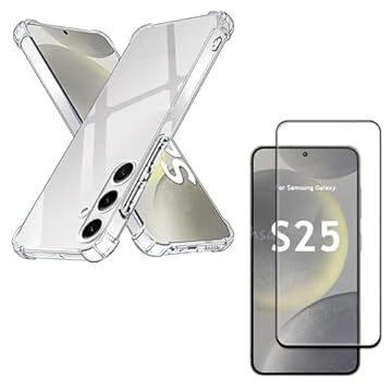 Capa Capinha Anti Impacto + Película Premium 9D Cerâmica Compatível Com Samsung Galaxy S25 5G Tela de 6.2 Polegadas - (Hard Glass Store)